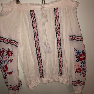 Off the shoulder long sleeve